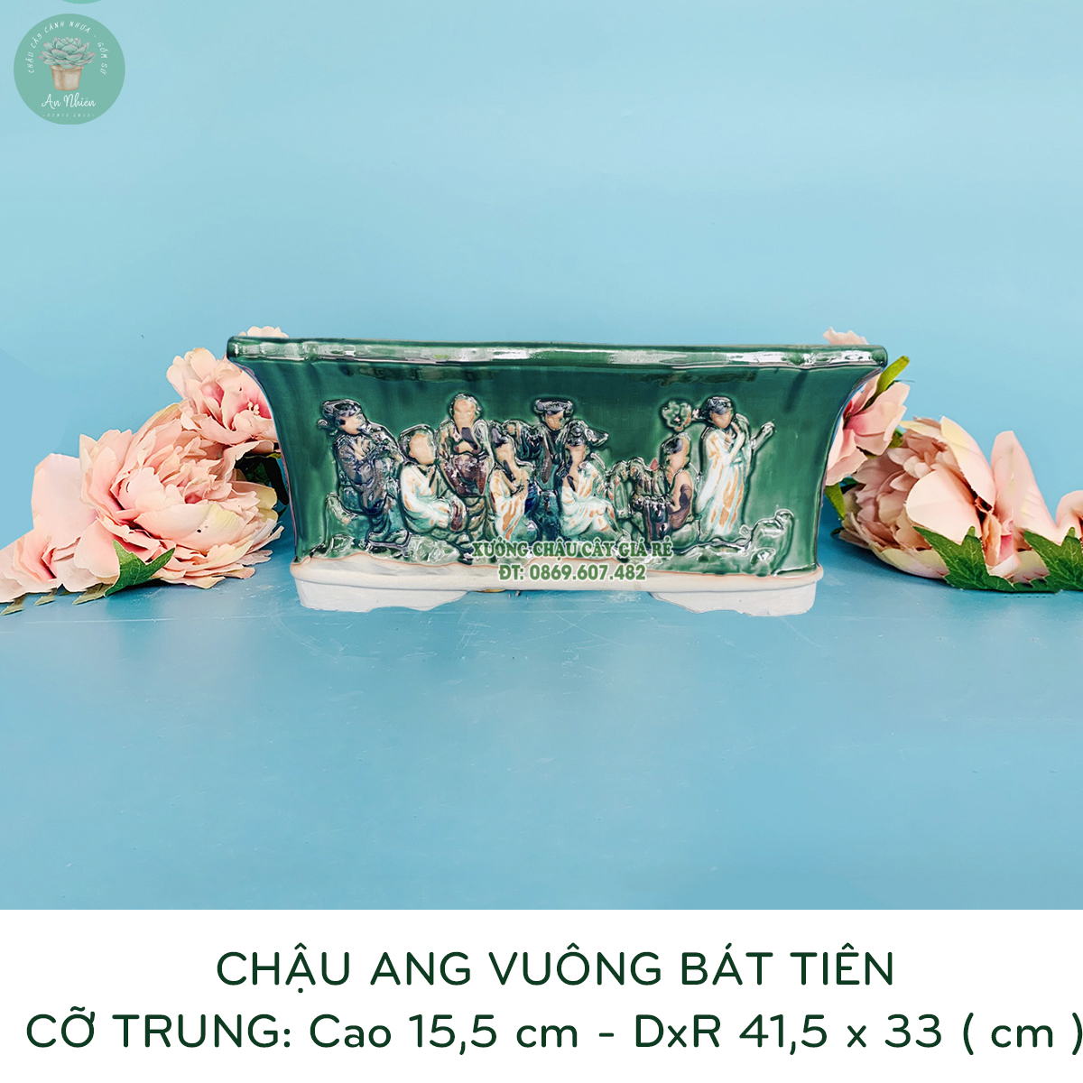 Mua chau su ang bat tien mieng chu nhat hoa tiet noi gia re 5