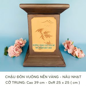 Noi ban don vuong gom su nen vang mau nau nhat chat luong tot 5